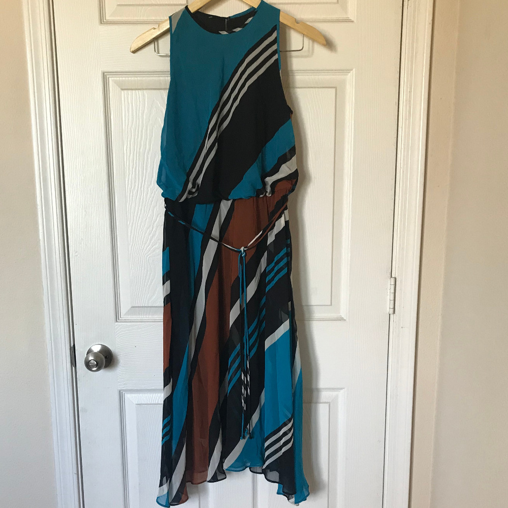 Diagonal Stripe Dress